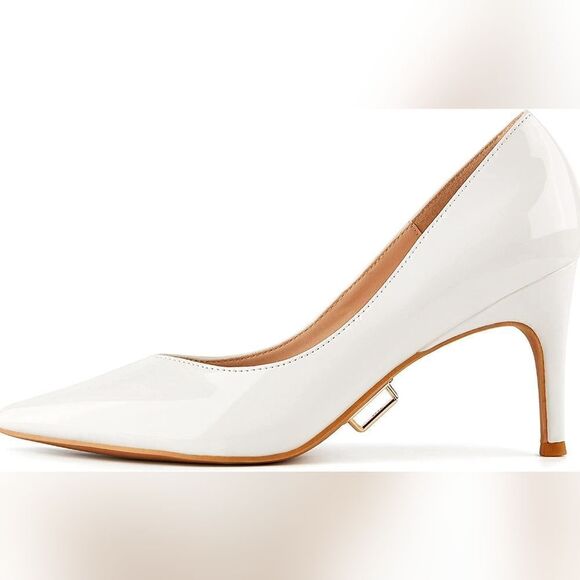 (75-3733) Coutgo Women's Removable Rhinestone Strap Pointed Toe Sz 6.5 - Picture 9 of 10